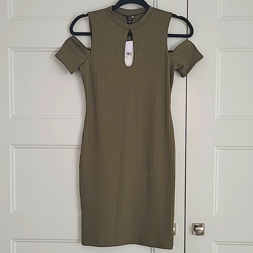 GUESS cold shoulder Carson dress